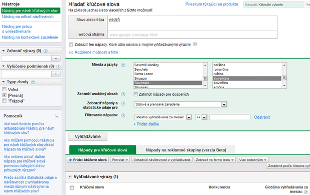 analyza-kw-google-adwords-tool